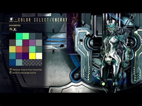 Warframe Color Palette Examples