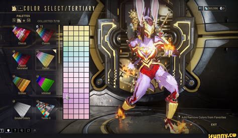 Warframe Color Palette Ideas