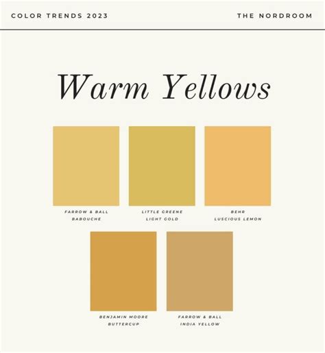 Warm Color Trends