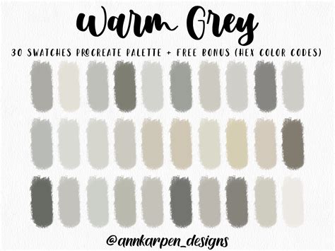 Warm Gray Palette Art