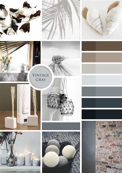 Warm Gray Palette Mood Board