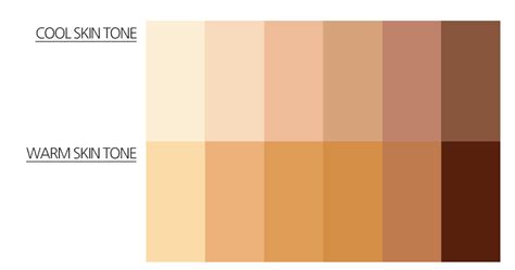 Warm skin tone color palette 6