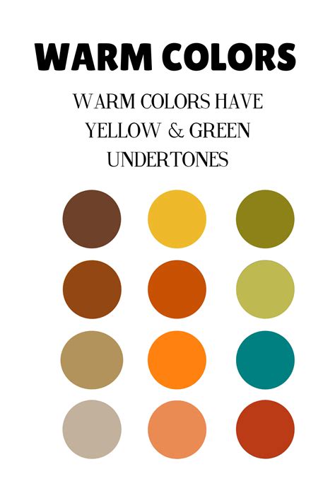 Warm Tones Color Palettes