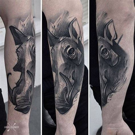 Warthog Tattoo Ideas for Men