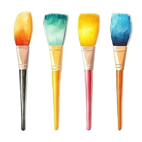 Watercolor brushes on a brass palette