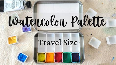 Watercolor Palette for Traveling Artists