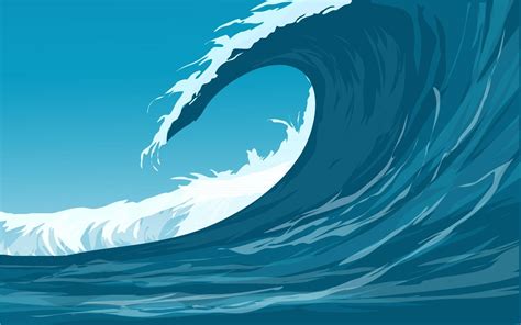 Wave Illustration Drawing