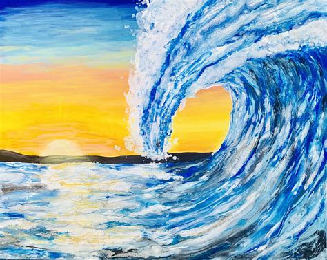 Wave Painting Drawing