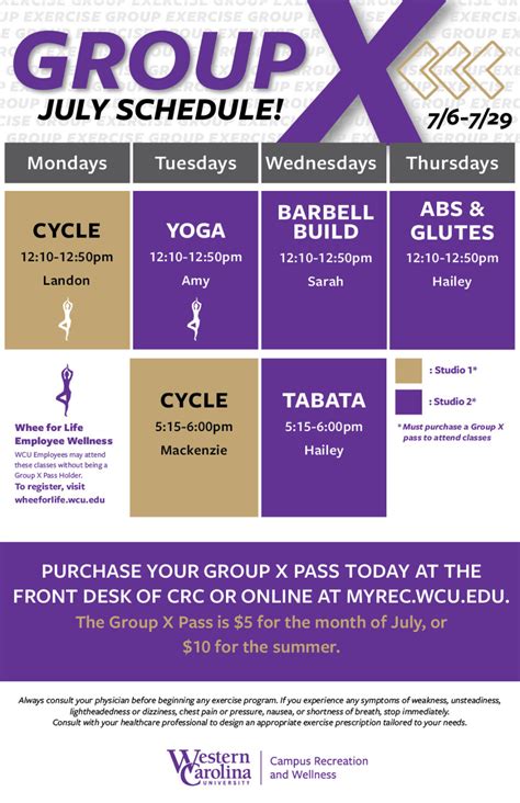 WCU Calendar Benefits