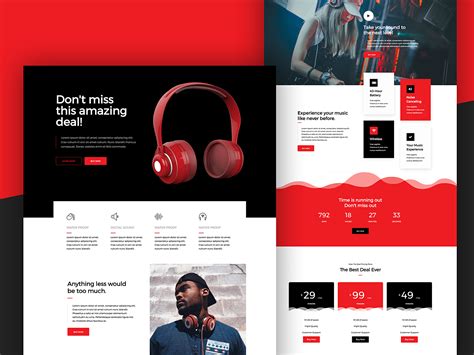 Red Purple Web Design