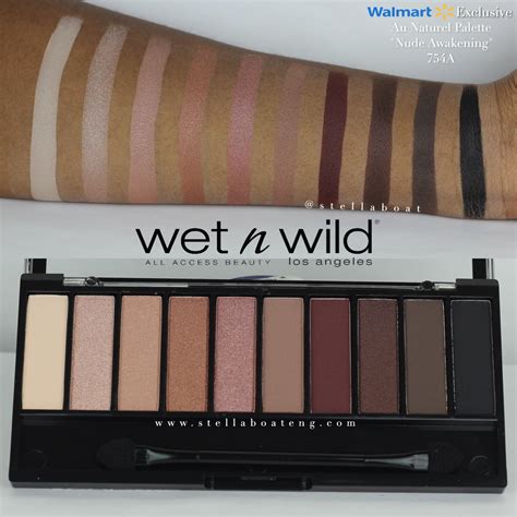 Wet And Wild Au Naturel Palette Swatches