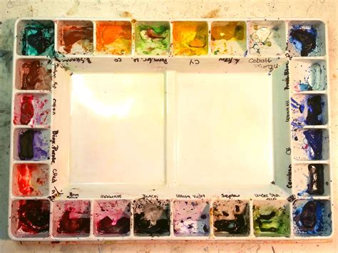 Wet Palette Art Supplies Example