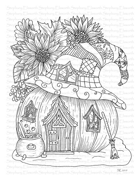 Whimsical Fall Coloring Pages