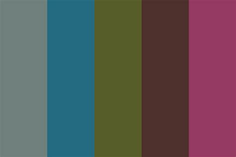 Whimsigoth color palette with pastel pink and dark green