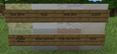 White Block Ideas for Building in Minecraft