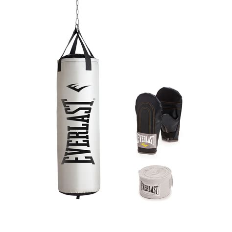 White punching bag for boxing