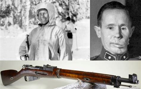 Image of Simo Häyhä in his sniper uniform