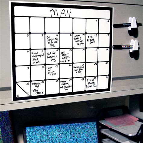 Whiteboard Calendar Template