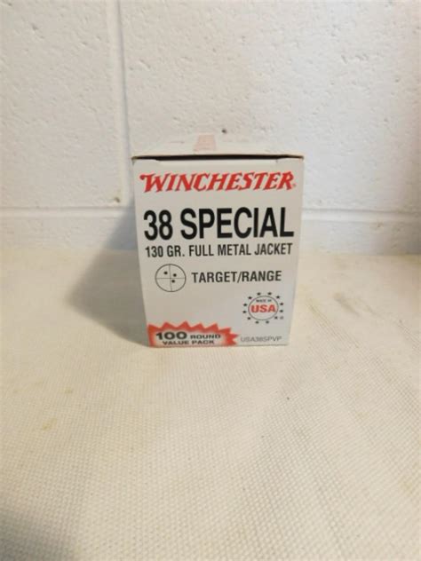 Winchester.38 Special FMJ ammo box