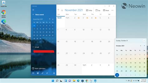 Windows Calendar Integration