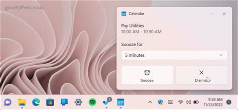 Windows Calendar Reminders