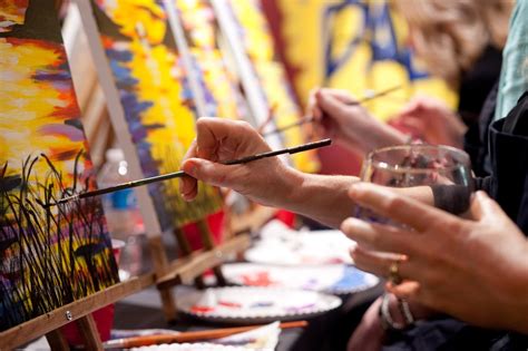 Wine and Painting Night at Pinot's Palette Dublin