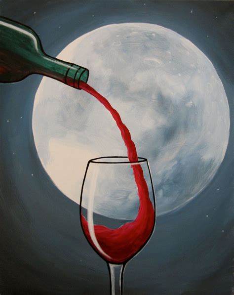 Wine and painting night at Pinot's Palette Raleigh