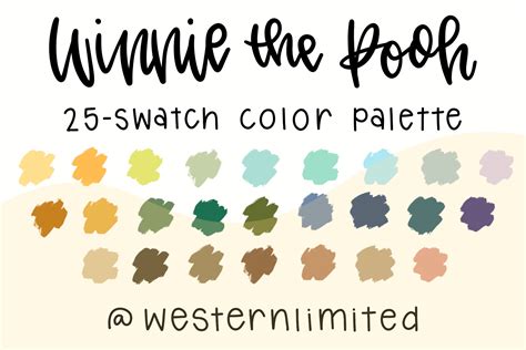 Winnie the Pooh Color Palette in Art