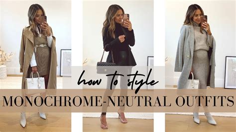 Monochromatic Neutrals Winter Color Palette