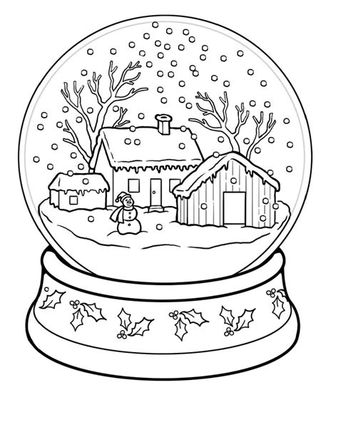 Winter Wonderland Coloring Image 1