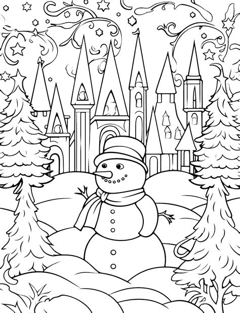 Winter Wonderland Coloring Image 5