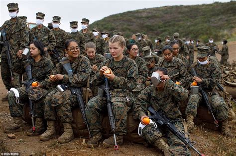 Women in Marine Corps boot camp