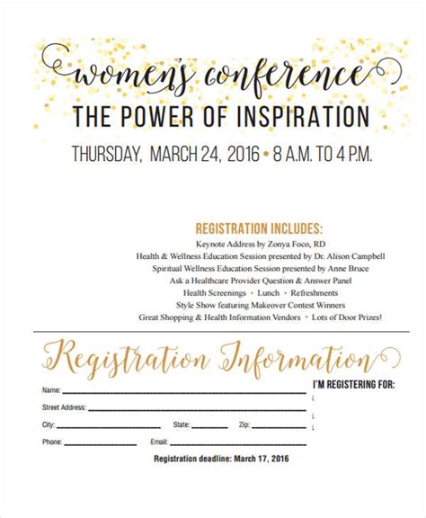 Women's Conference Registration