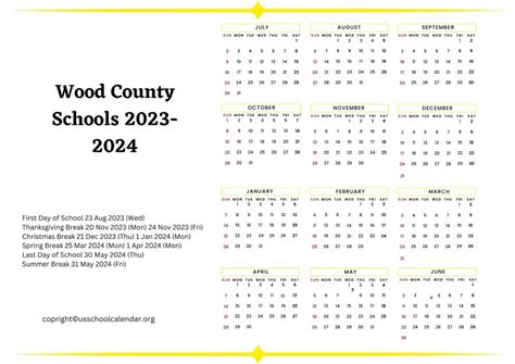 Benefits of Wood County Schools Calendar