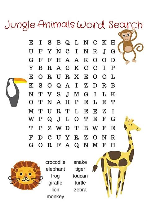 Word Find Printable Fun for Kids