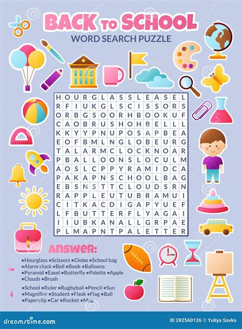 Word Find Puzzles for Kids