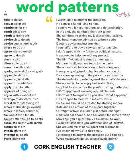 Word patterns with Xs