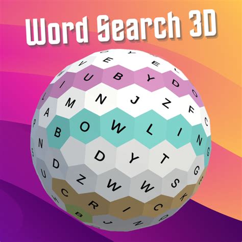 Word search 3D puzzle