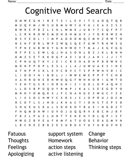 Word Search Printables for Cognitive Health