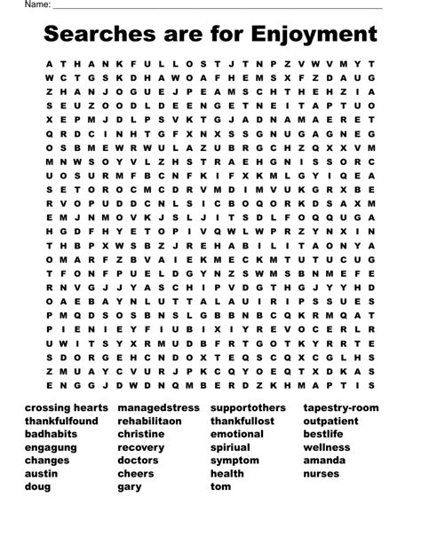 Word Search Enjoyment