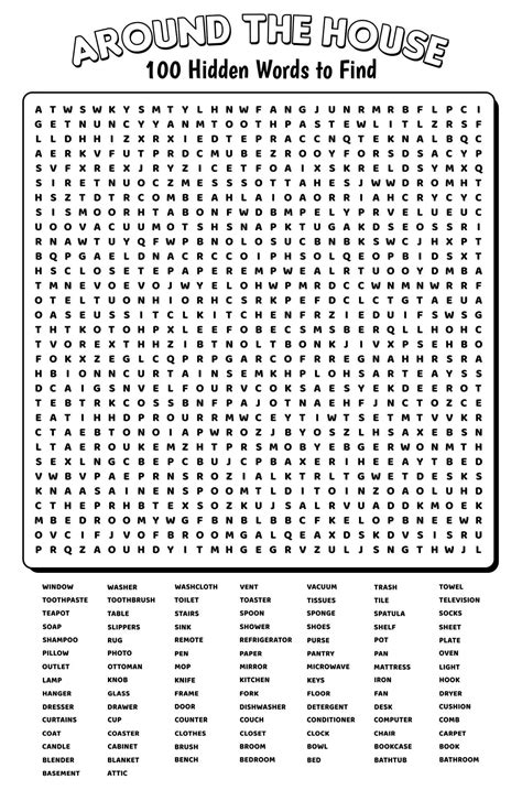 Word Search Printable Templates