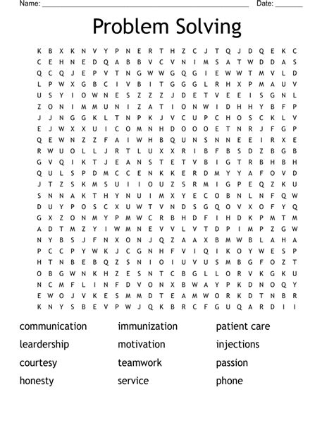 Word Search Printables for Problem-Solving