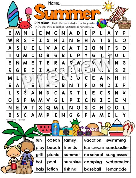 Word Search Puzzle with Themes