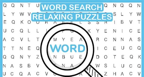 Word Search Puzzles for Relaxation