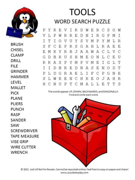 Word search tools and resources