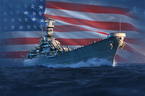 World of Warships Iowa naval warfare