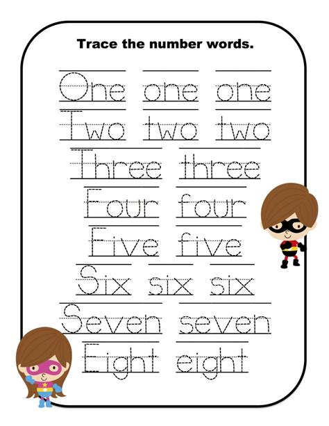 Writing Numbers in Words for Kids