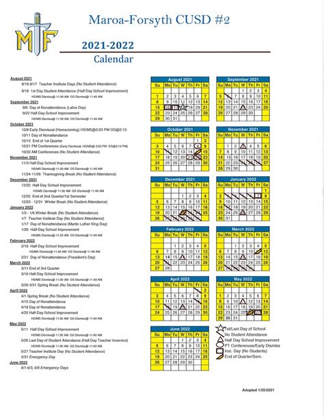 WS/FC Schools Calendar Benefits