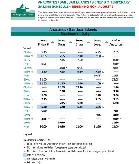 WSF Calendar Example