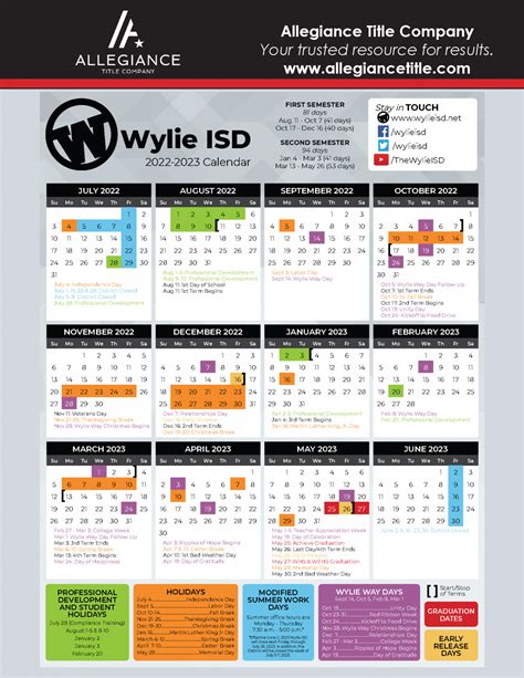 Wylie ISD Calendar